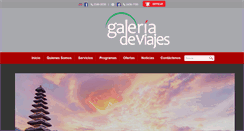 Desktop Screenshot of galeriadeviajes.com